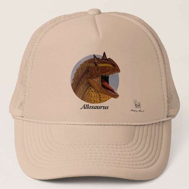 Dinosaur Hat Allosaurus Portrait Gregory Paul (Front)