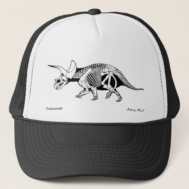 Dinosaur Hat Triceratops Gregory Paul (Front)