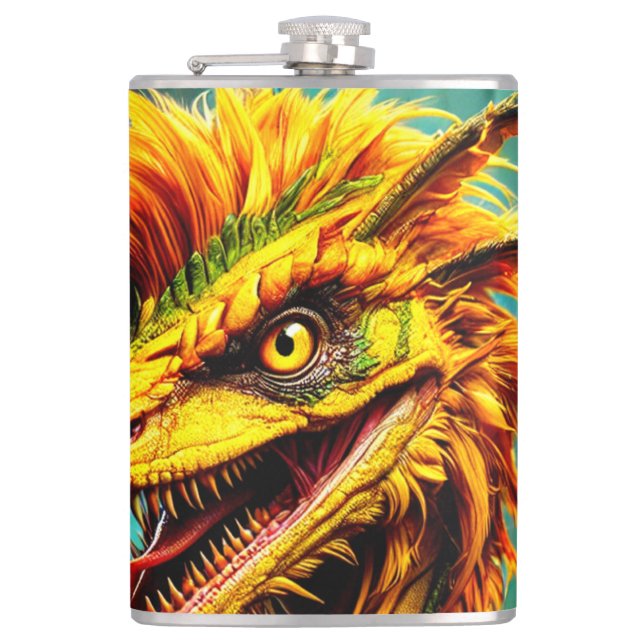 Dinosaur Hip Flask (Front)