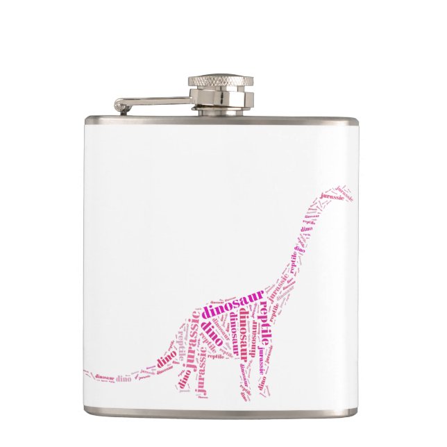 Dinosaur Hip Flask (Front)