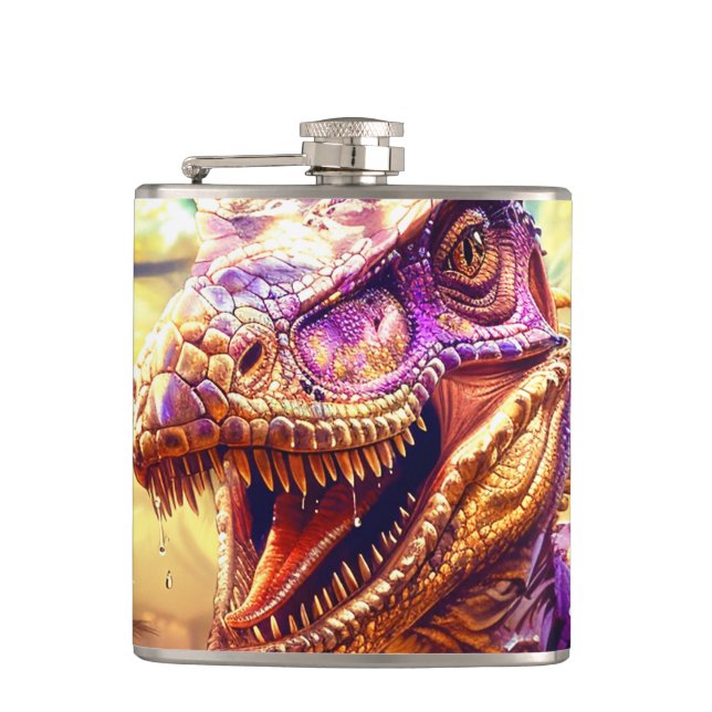 Dinosaur Hip Flask (Front)