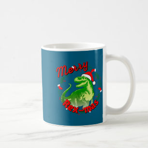 Dinosaur Holiday Merry Christmas Juric Tyrannosaur Coffee Mug