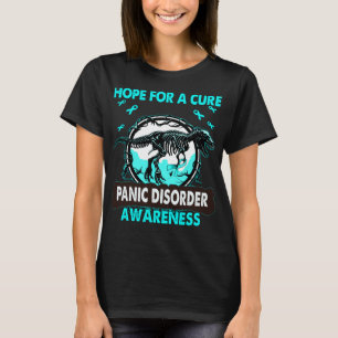 Dinosaur Hope For A Cure PANIC DISORDER Awareness T-Shirt