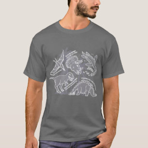 Dinosaur how do you say grey t-shirt