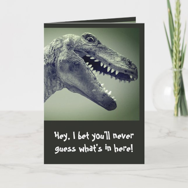 Dinosaur Humour Card (Front)
