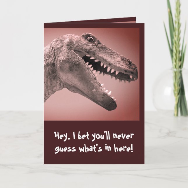 Dinosaur Humour Card (Front)