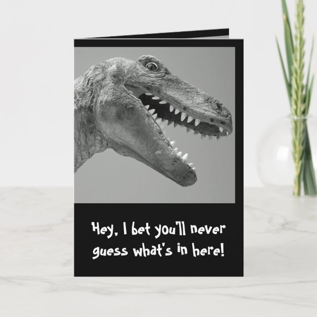 Dinosaur Humour Card (Front)