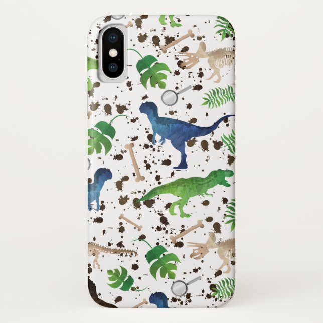 Dinosaur Hunt! Dinosaurs on Safari Boys Kids Case-Mate iPhone Case (Back)