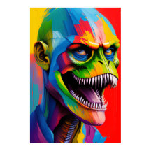 Dinosaur Hybrid Cyborg Art - T-Rex Illustration