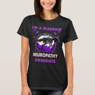 Dinosaur I'm A Warrior NEUROPATHY Awareness T-Shirt