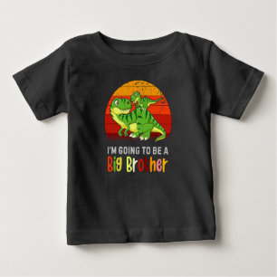 Dinosaur I'm Going to Be A Big Brother Baby Baby T-Shirt