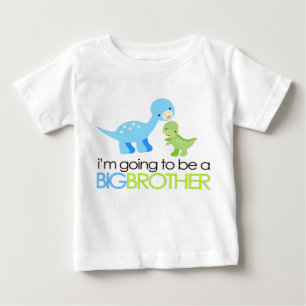Dinosaur I'm Going to Be A Big Brother Baby T-Shirt