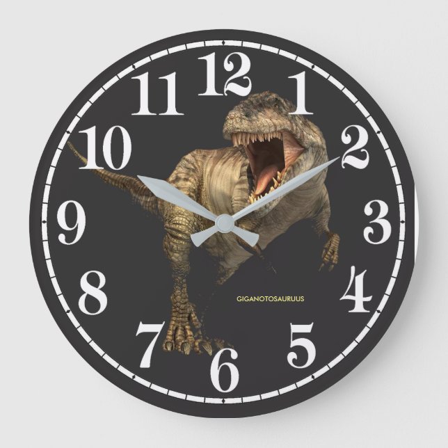 Dinosaur image for Round (Large) Wall Clock (Front)