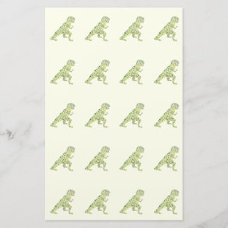 Dinosaur in Dots Stationery
