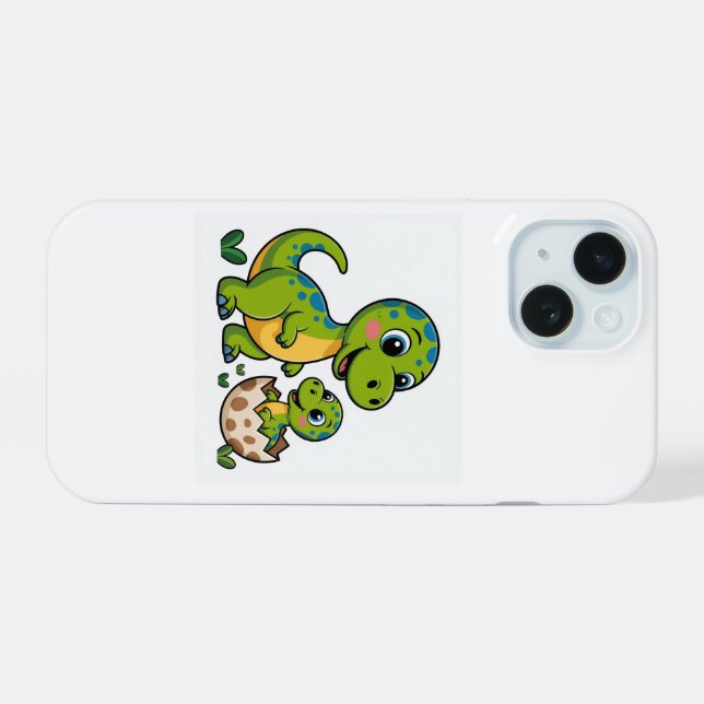 dinosaur iPhone 15 case (Back Horizontal)