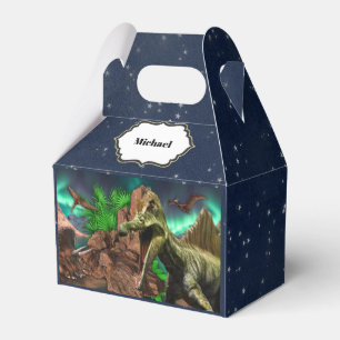 Dinosaur island pterodactyl t-rex night stars favour box