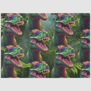 Dinosaur Jungle T Rex Jurassic Cool Tissue Paper