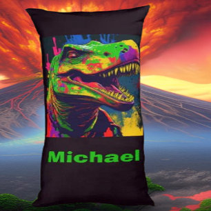 Dinosaur Jungle T Rex Kids Body Pillow