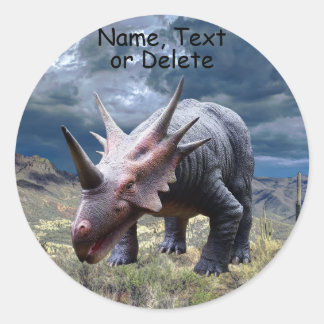 Dinosaur Jurassic Park Beautiful Classic Round Sticker