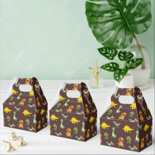 Dinosaur Jurassic Prehistoric Cute Cartoon Pattern Favour Box