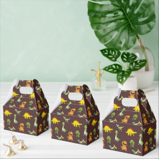 Dinosaur Jurassic Prehistoric Cute Cartoon Pattern Favour Box
