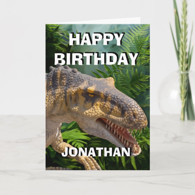 Dinosaur Jurassic Roar Card (Front)