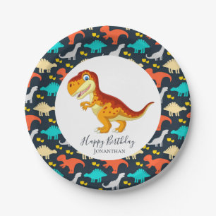 Dinosaur jurassic T Rex Party   Paper Plate