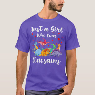 Dinosaur Just a Girl Who Loves Dinosaurs Brachiosa T-Shirt
