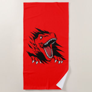 Dinosaur kids beach towel