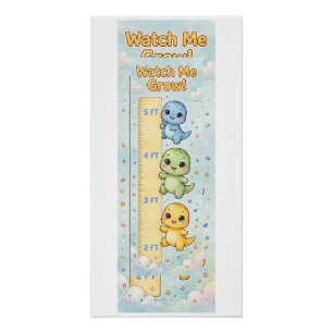 Dinosaur Kids Growth Chart — Watch Me Grow!