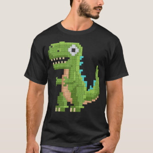 Dinosaur Kids Master Builder t rex Building Blocks T-Shirt
