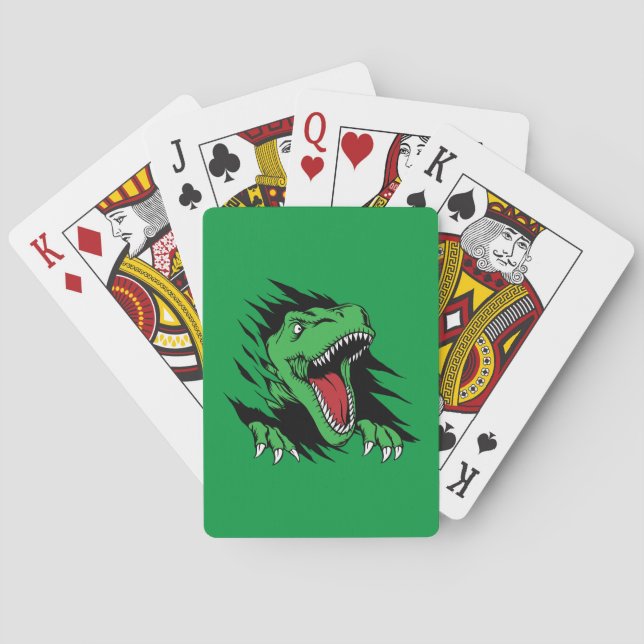 Dinosaur kids playing cards (Back)