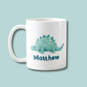 Dinosaur kids stegosaurus coffee mug