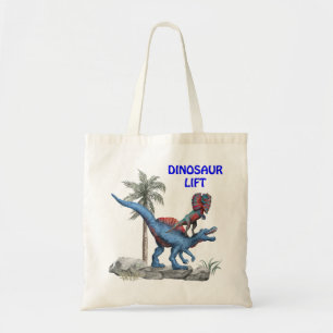 Dinosaur Lift Tote Bag