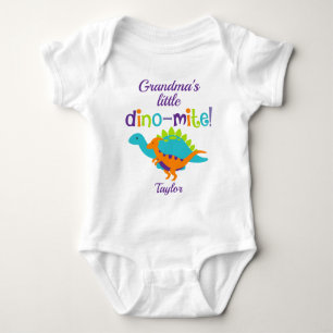 Dinosaur Little Dinomite Baby Bodysuit