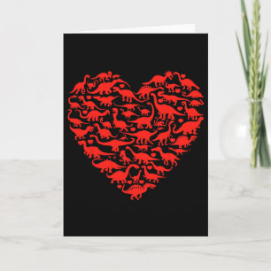 Dinosaur Love Heart T Rex Cute Valentines Day Boys Card