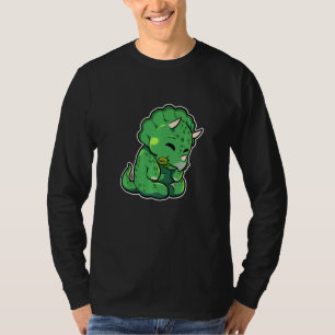 Dinosaur Lover Cute Triceratops Premium T-Shirt