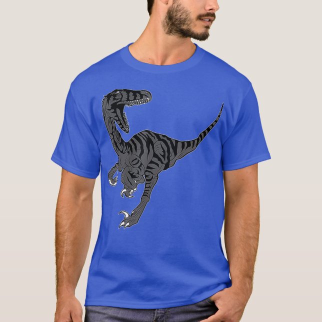 Dinosaur Lover Gift - Velociraptor T-Shirt (Front)