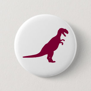 Dinosaur Maroon 6 Cm Round Badge