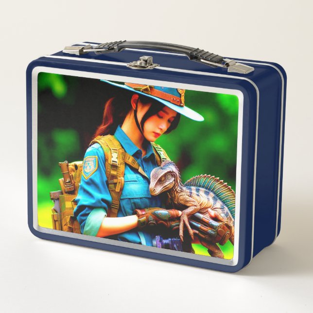 Dinosaur Metal Lunch Box (Front)
