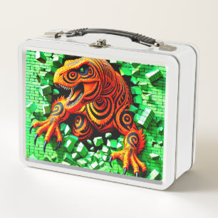 Dinosaur Metal Lunch Box