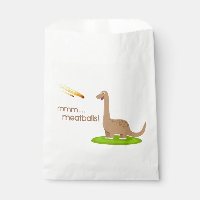 Dinosaur Meteor Meatballs Favour Bags (Front)