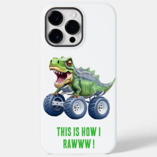 Dinosaur monster truck personalised birthday  Case-Mate iPhone 14 pro max case