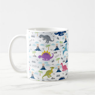 Dinosaur Mug - Cute Colourful Dinosaurs