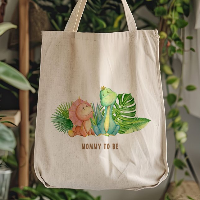 Dinosaur Mummy To Be Tote Bag (Creator Uploaded)