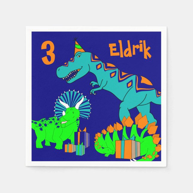 Dinosaur napkin (Front)