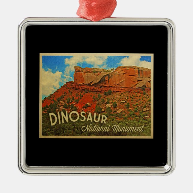 Dinosaur National Monument Metal Tree Decoration (Front)