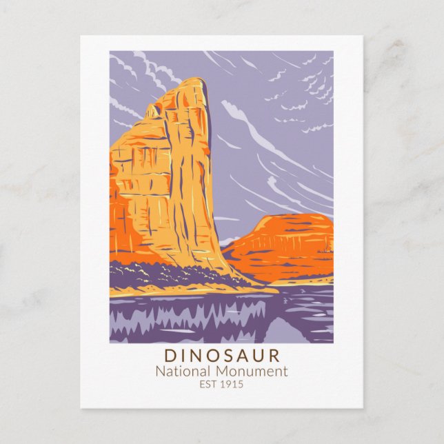 Dinosaur National Monument Vintage Postcard (Front)