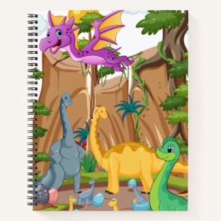 Dinosaur notebook for kids