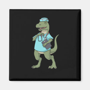 Dinosaur Nurse T-Rex RN Nurse Graduation Nurse Magnet
